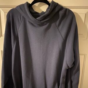 Tunic-length Navy Aerie Sweatshirt